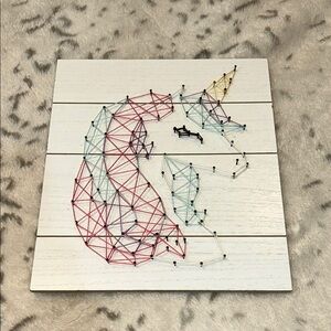 Hobby Lobby Multicolor String Art Unicorn Wall Decor